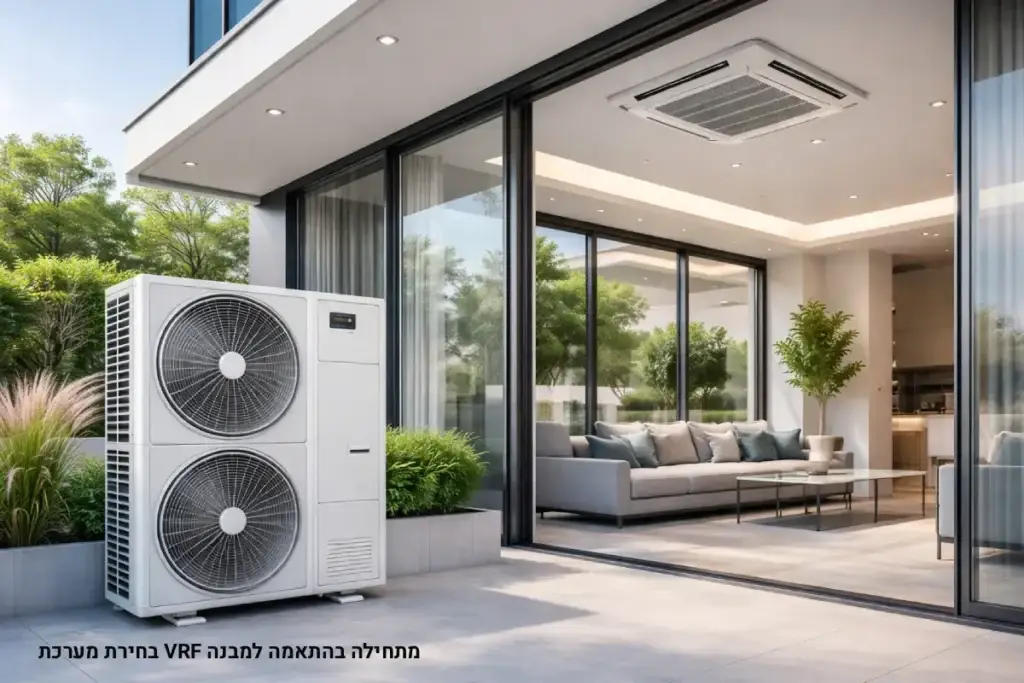 וילה פרטית עם מערכת מיזוג VRF מתקדמת המותאמת לחללים שונים בבית